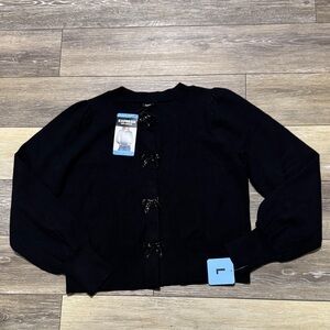 Express Black Snap Front Cardigan NWT